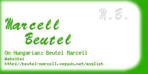 marcell beutel business card